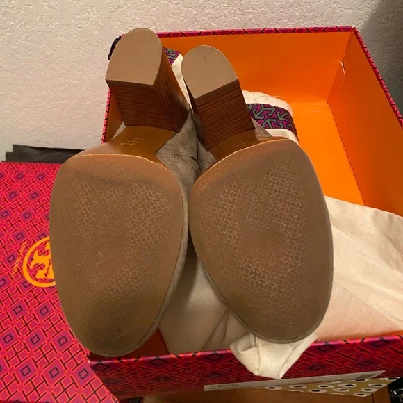 Tory Burch Taupe Ankle Boots - Picture 9 of 9
